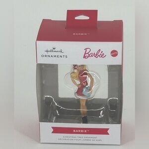 Mattel Barbie Holiday Ornament in Red and White